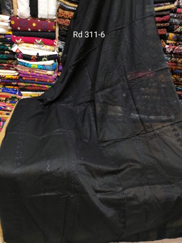 Black Pure Lawn Embroidered Dupatta