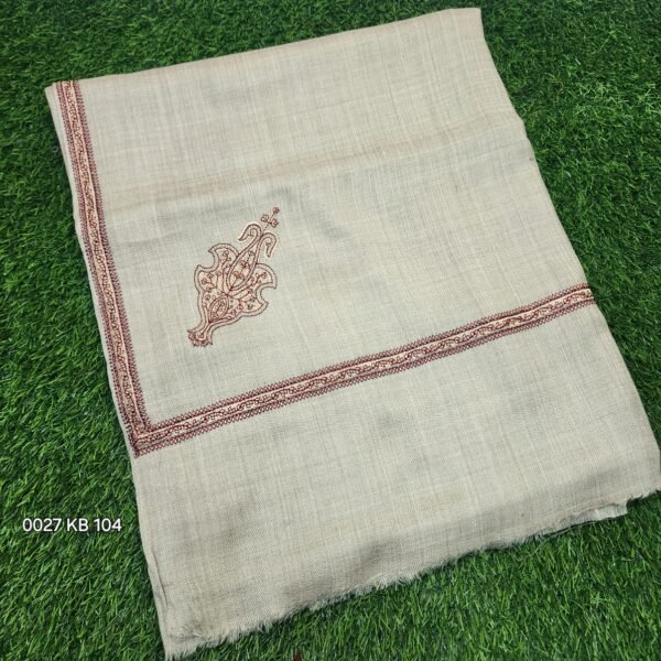 Kingri Border Embroidered Pashmina Shawl Best Selling Shawl Perfect Gift - Image 2