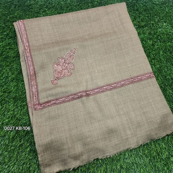 Kingri Border Embroidered Pashmina Shawl Best Selling Shawl Perfect Gift - Image 2