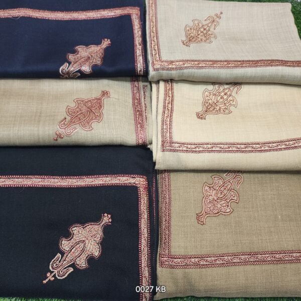 Kingri Border Embroidered Pashmina Shawl Best Selling Shawl Perfect Gift - Image 2