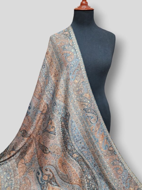 Kani Shawl Triple Weaved Made in Kashmir Supreme Quality Shawl Perfect Gift Ideas 80x40 inches - Image 3