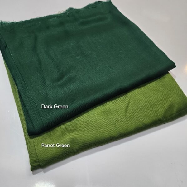 Plain Pashmina Shawl Soft and Lightweight No 1 Best Selling Shawl | Parrot Green - Image 2