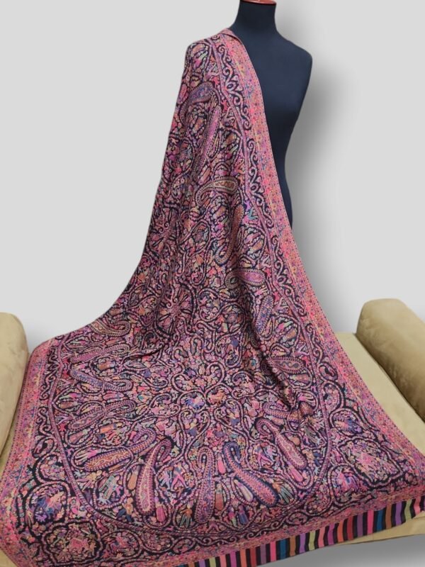 Kani Double Weaved Toosh Shawl | Figures Kani Darbar Mughal Kani Perfect Gift - Image 3