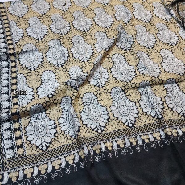 Paisley Embroidered Pashmina Full Size Shawl Beautiful Gift for Her 90*45 in - Image 2