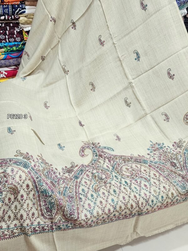 Pashmina Shawl | Hand Embroidery and Print Beautiful Shawl Perfect Gift - Image 2