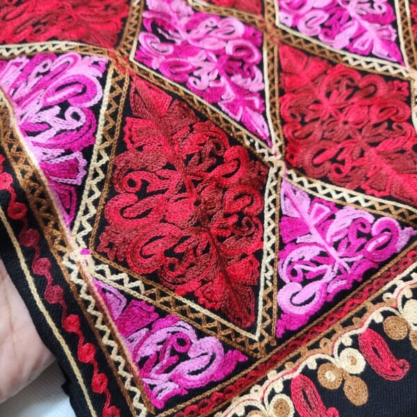 Pashmina Stole Full Embroidery Kashmiri Work in Sale Price perfect Gift 80x28 inches - Image 2