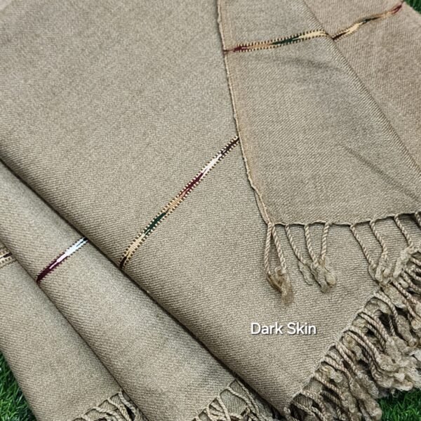 Gents Shawl | Pure and Fine and Soft Islampur Swat Khaddi Made Shawl Perfect Gift Dark Skin - Image 2