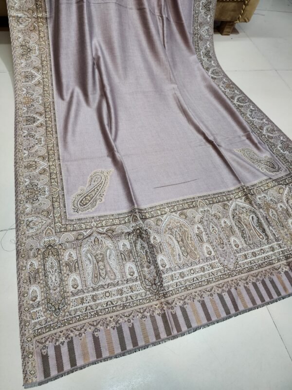 Kani Border Shawl Floral Design, New Arrival For Wedding Season Perfect Gift 80*40 inches - Image 3