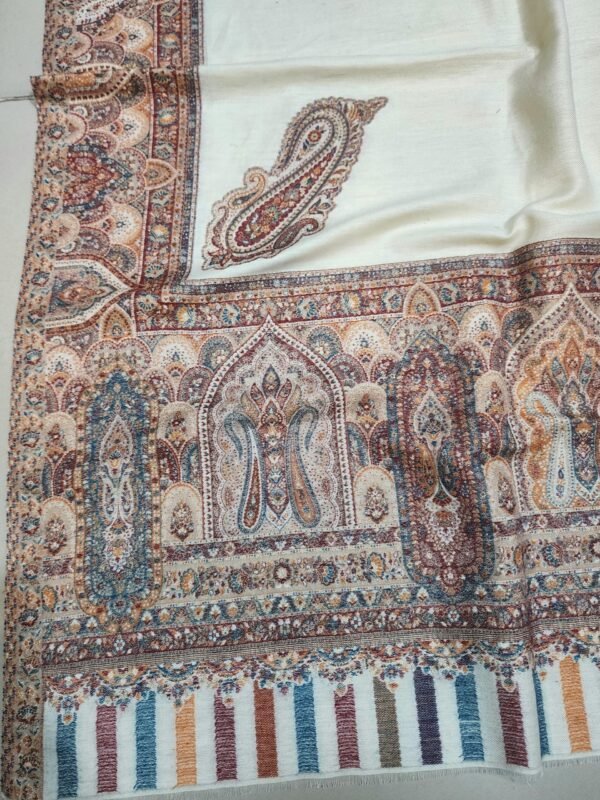 Kani Border Shawl Floral Design, New Arrival For Wedding Season Perfect Gift 80*40 inches - Image 2