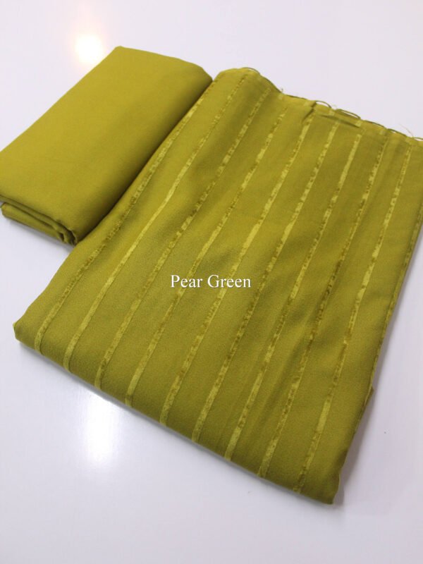 Velvet Lining Suit Marina Wool | Perfect Winter Fabric 6 Yards | Pear Green