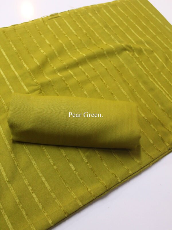 Velvet Lining Suit Marina Wool | Perfect Winter Fabric 6 Yards | Pear Green - Image 2