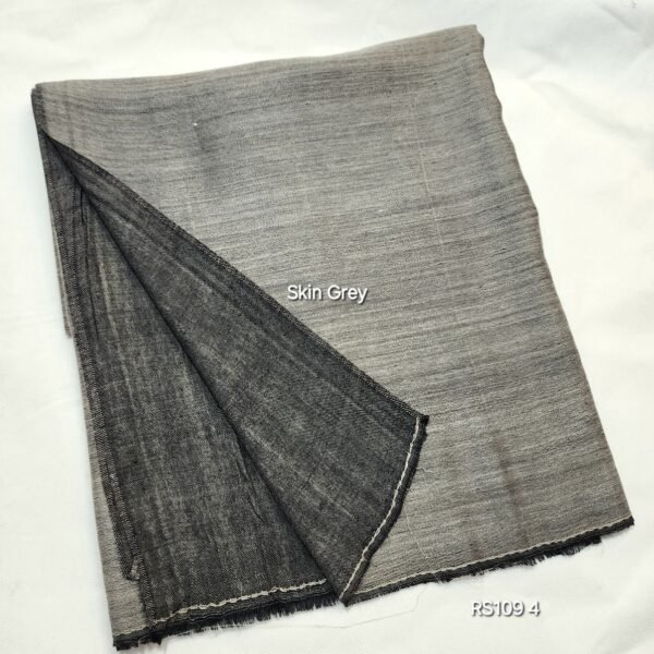 Double Tone Plain Pashmina Shawl Reversible Shawl in Sale | Skin Grey