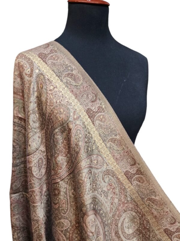 Kani Silk Floral Design Shawl, Wedding Wrap Perfect Gift - Image 2