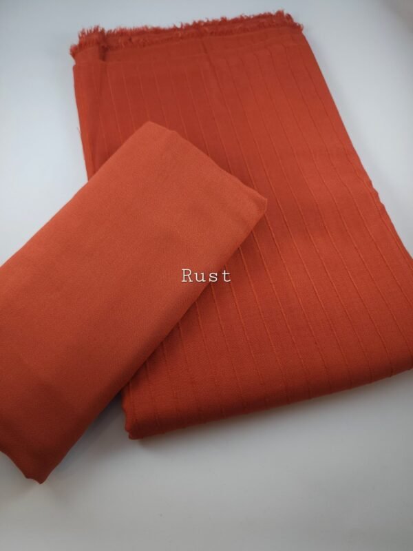 Velvet Lining Suit Marina Wool | Perfect Winter Fabric 6 Yards | Rust