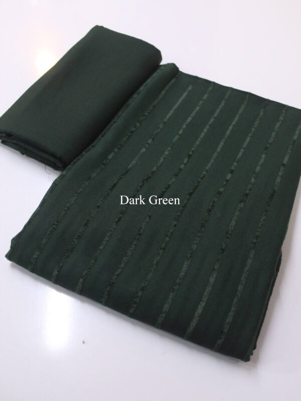 Velvet Lining Suit Marina Wool | Perfect Winter Fabric 6 Yards | Dark Green