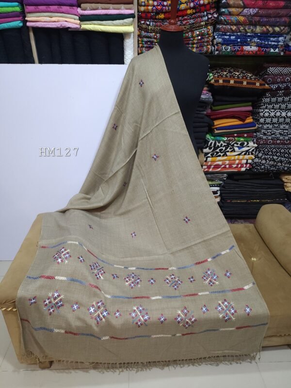 Swat Woolen Shawl Handmade | Beautiful Islampur Handmade Shawl 2.5 Yards Perfect Gift - Image 2