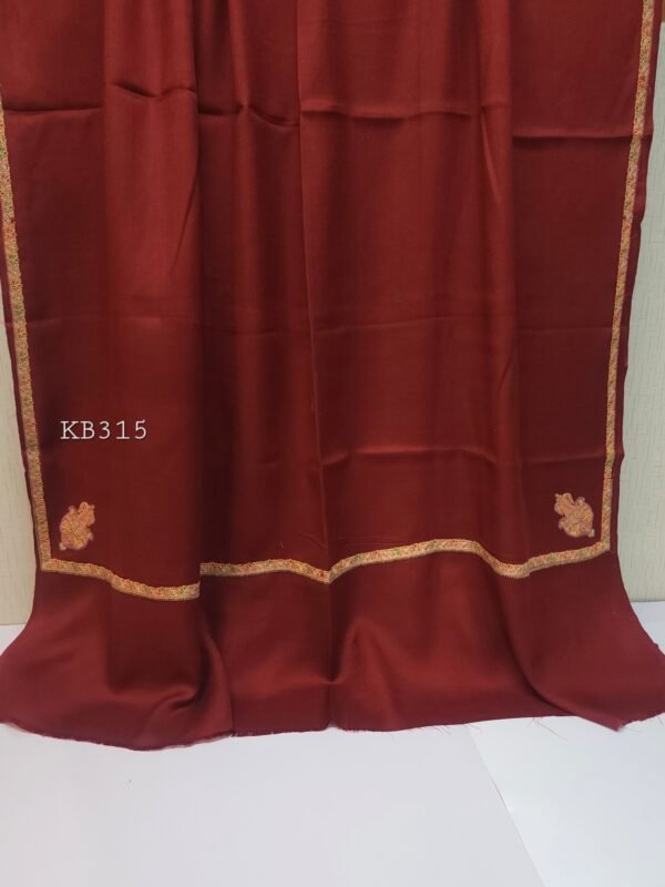 Kingri Border Embroidered Pure Pashmina Shawl Best Selling Shawl Perfect Gift - Image 2