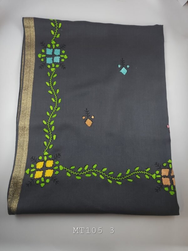 Pashmina Handmade Full Embroidered Shawl Perfect For Gifts - Image 2