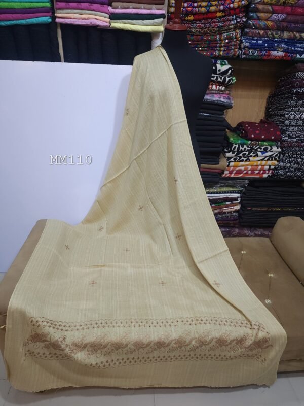 Swat Woolen Shawl | Beautiful Islampur Machine Embroidered Shawl 2.5 Yards Perfect Gift - Image 2