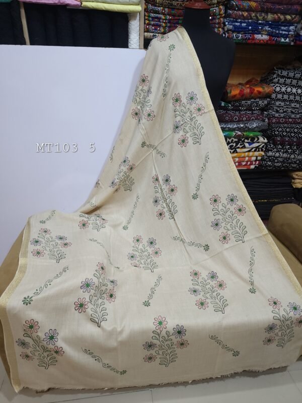 Handmade Pashmina Shawl | Special Hand Embroidery 90x45 inches Perfect Gift and Rare Find - Image 3