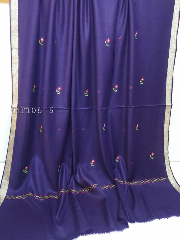 Pashmina Handmade Cross Stitched Embroidered Shawl Perfect For Gifts - Image 2