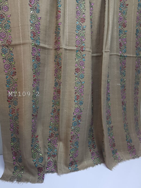 Pashmina Handmade Tarkashi and Full Embroidered Shawl Perfect For Gifts - Image 2