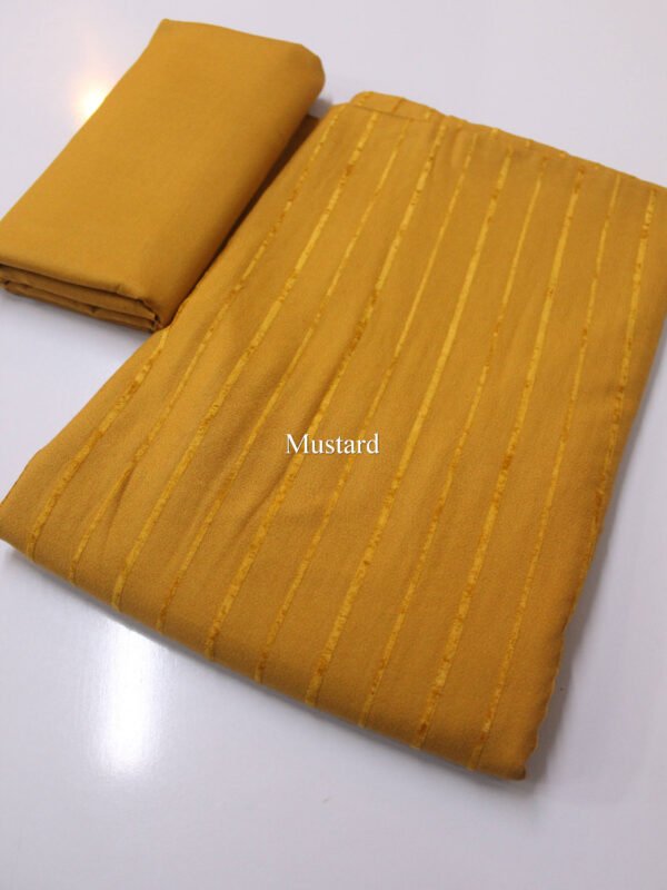 Velvet Lining Suit Marina Wool | Perfect Winter Fabric 6 Yards | Mustard