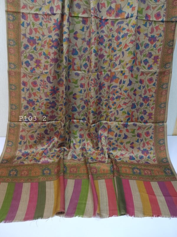 Printed Pashmina Shawl | Soft and Fine Pashmina Shawl Perfect For Matching or Gift For Loved Ones - Image 2