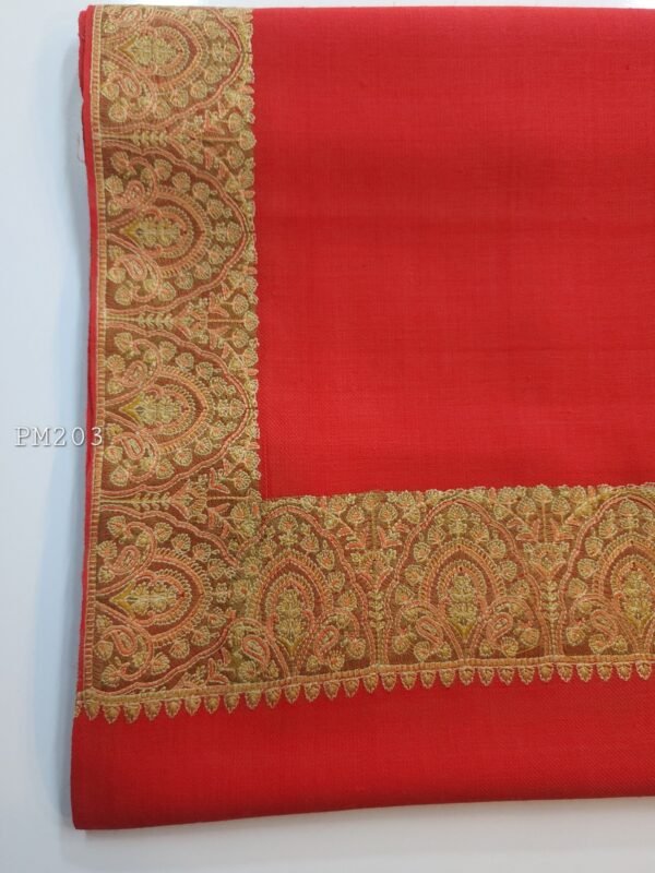 Pashmina Shawl | Papermache Border Embroidery - Image 2