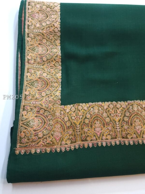 Pashmina Shawl | Papermache Border Embroidery - Image 2