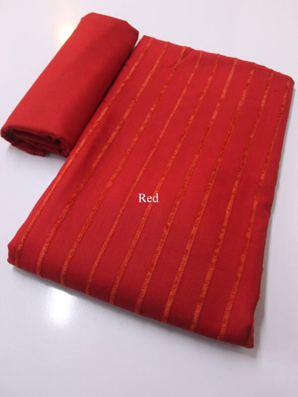 Velvet Lining Suit Marina Wool | Perfect Winter Fabric 6 Yards | Red