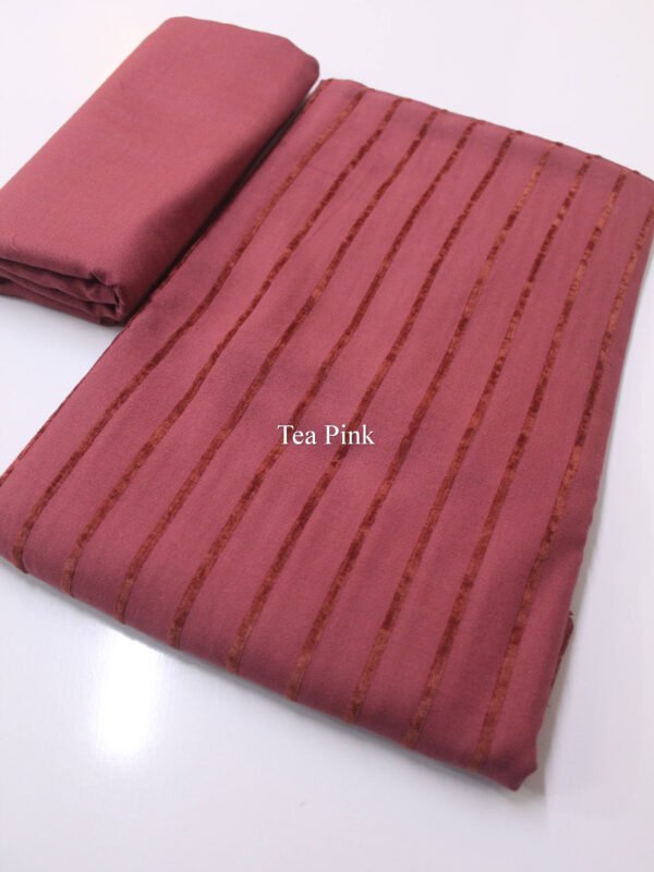 Velvet Lining Suit Marina Wool | Perfect Winter Fabric 6 Yards | Tea Pink