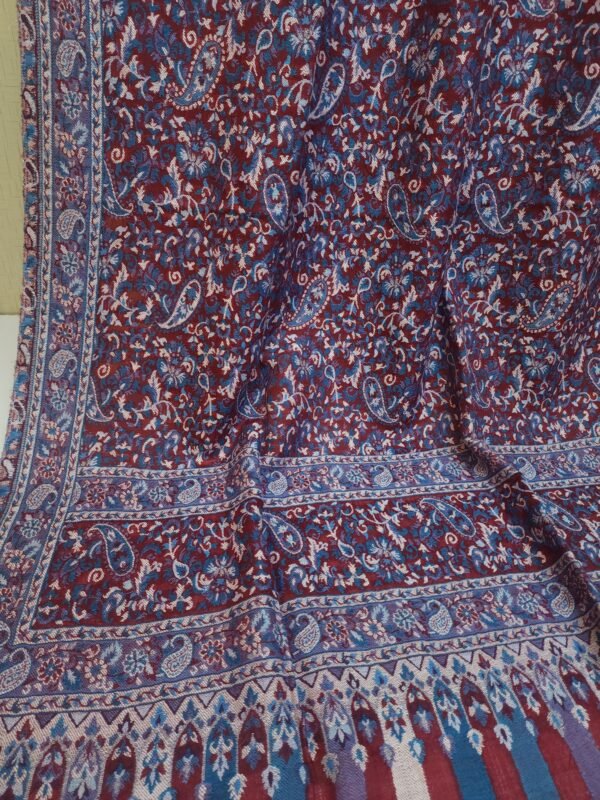 Kani Shawl Weaved Jamawar Toosh Shawl Made in Kashmir Full Size Shawl Perfect Gift - Image 3