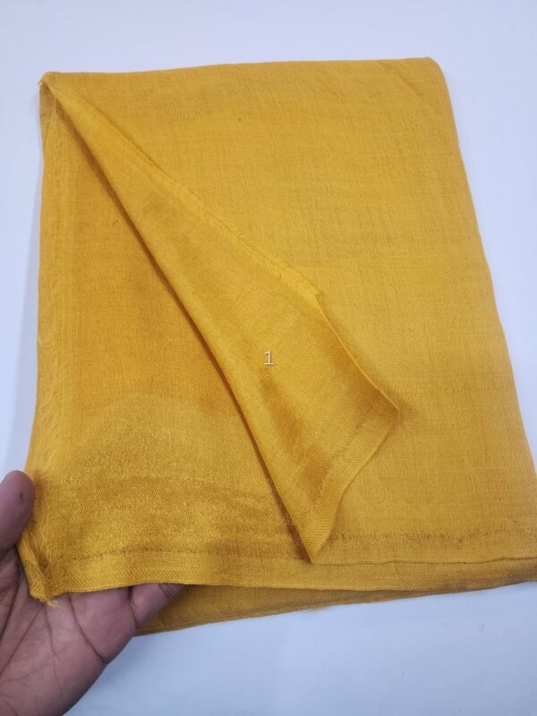 Moonlight Plain Toosh Shawl Made in Kashmir | Yellow