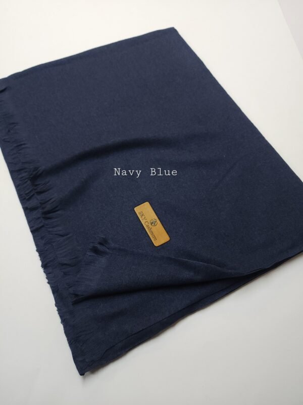 Plain Stole Sky Cashmere Soft Like Toosh Stole in Large Size | Perfect Gift | Navy Blue