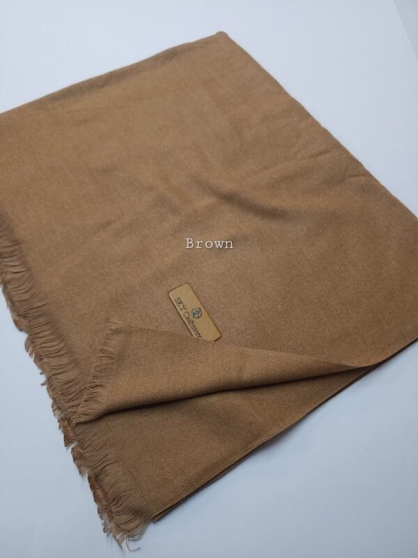 Plain Stole Sky Cashmere Soft Like Toosh Stole in Large Size | Perfect Gift | Brown