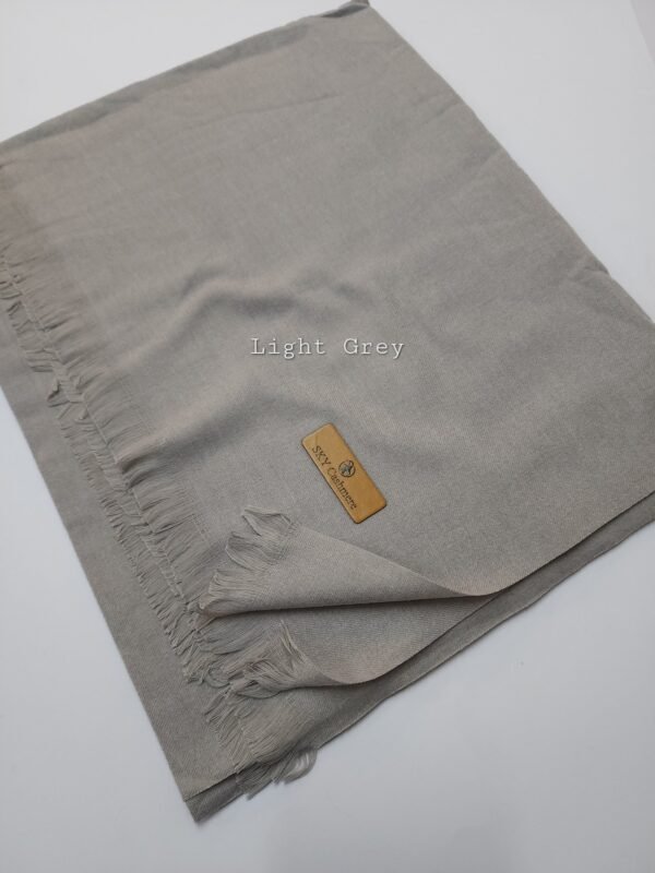 Plain Stole Sky Cashmere Soft Like Toosh Stole in Large Size | Perfect Gift | Light Grey