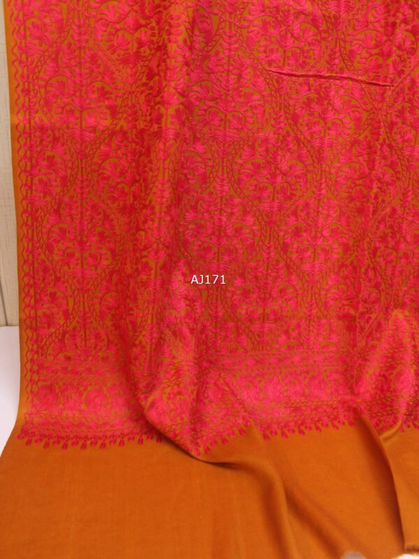 Pashmina Embroidered Shawl | Kashmiri Aar Work Embroidery Perfect Gift in Sale Price