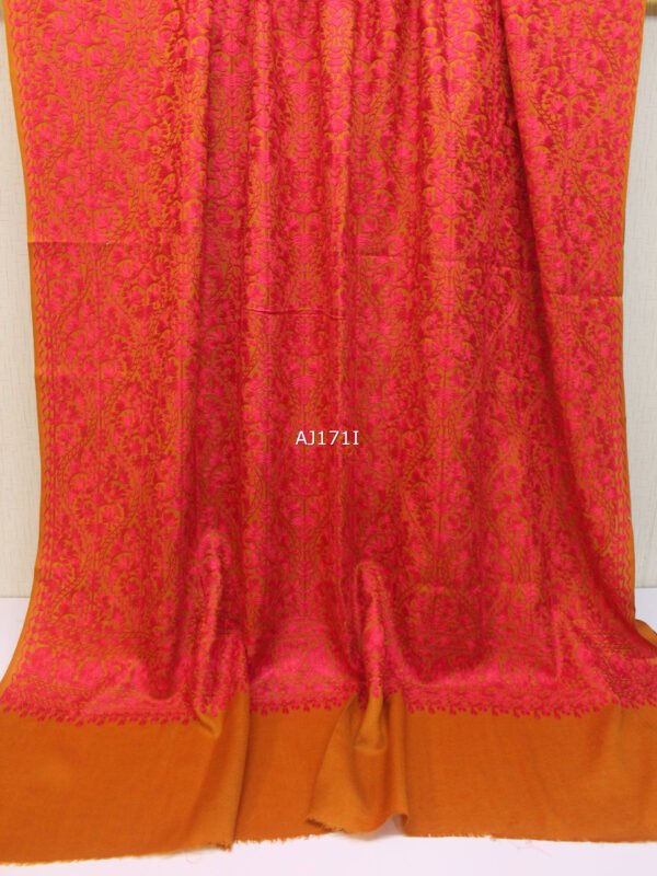 Pashmina Embroidered Shawl | Kashmiri Aar Work Embroidery Perfect Gift in Sale Price - Image 2