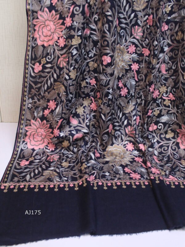 Pashmina Embroidered Shawl | Kashmiri Aar Work Embroidery Perfect Gift in Sale Price