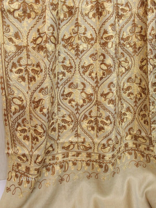 Pashmina Embroidered Shawl | Kashmiri Aar Work Embroidery Perfect Gift in Sale Price