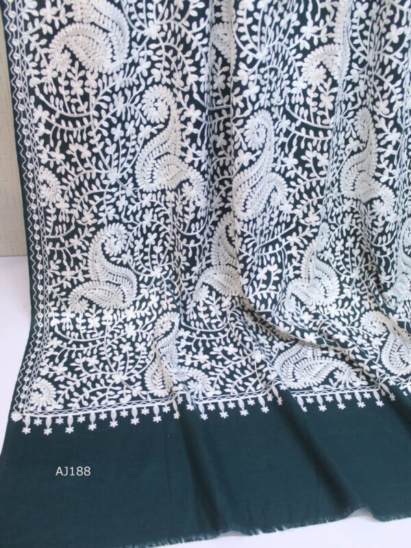 Pashmina Embroidered Shawl | Kashmiri Aar Work Embroidery Perfect Gift in Sale Price