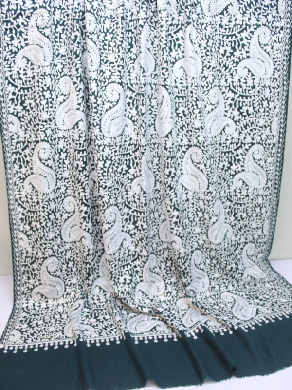 Pashmina Embroidered Shawl | Kashmiri Aar Work Embroidery Perfect Gift in Sale Price - Image 2