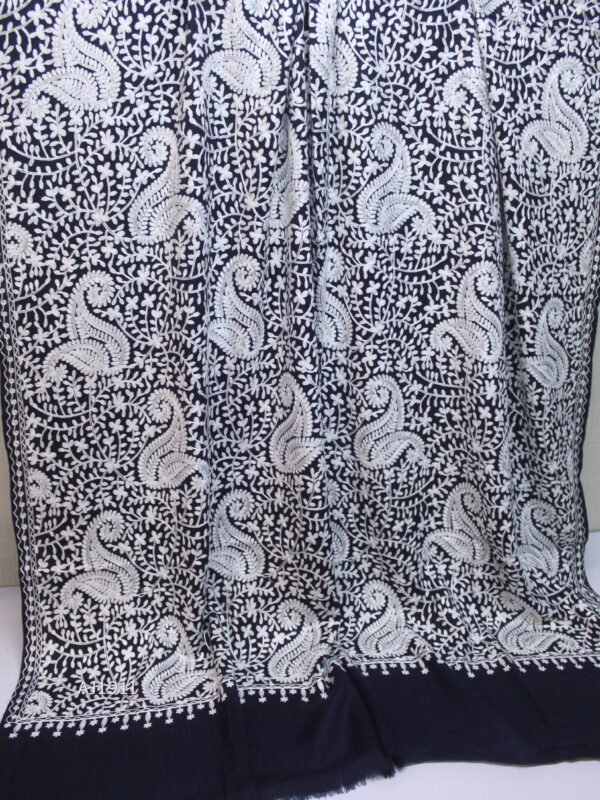 Pashmina Embroidered Shawl | Kashmiri Aar Work Embroidery Perfect Gift in Sale Price - Image 2