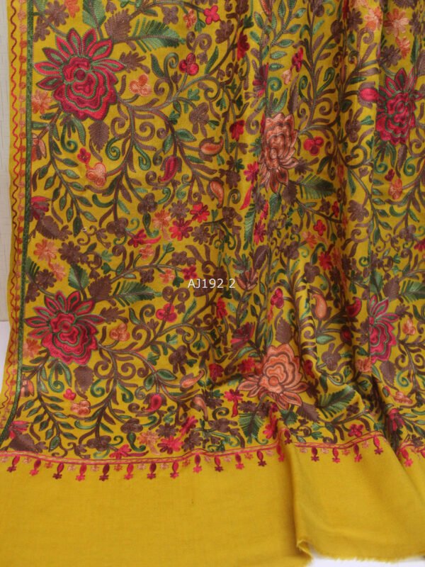 Pashmina Embroidered Shawl | Kashmiri Aar Work Embroidery Perfect Gift in Sale Price