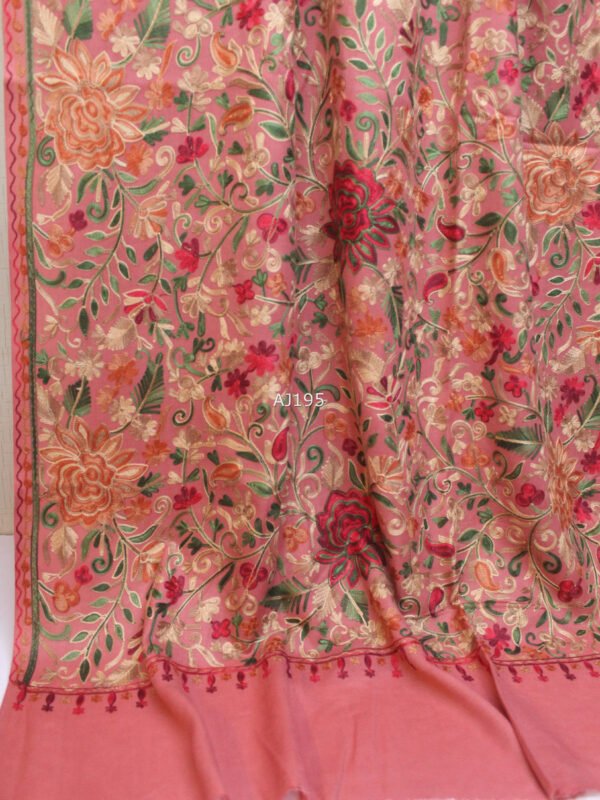 Pashmina Embroidered Shawl | Kashmiri Aar Work Embroidery Perfect Gift in Sale Price