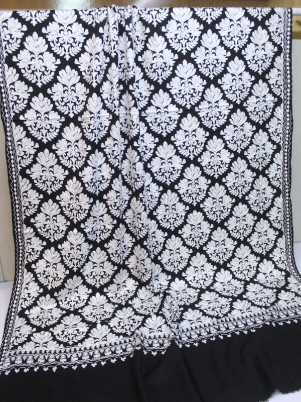 Pashmina Embroidered Shawl | Kashmiri Aar Work Embroidery Perfect Gift in Sale Price - Image 2