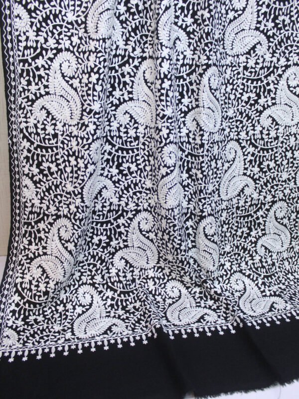 Pashmina Embroidered Shawl | Kashmiri Aar Work Embroidery Perfect Gift in Sale Price