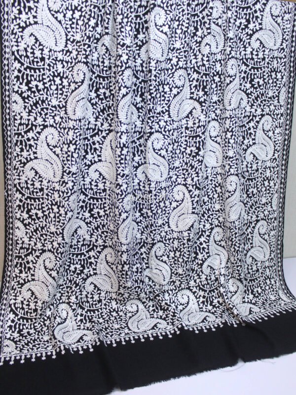 Pashmina Embroidered Shawl | Kashmiri Aar Work Embroidery Perfect Gift in Sale Price - Image 2