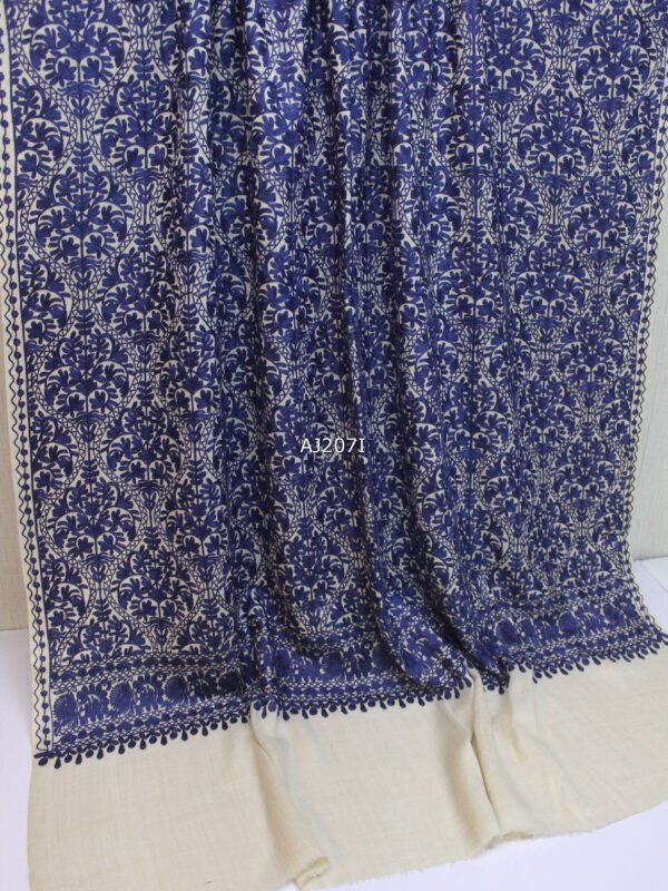 Pashmina Embroidered Shawl | Kashmiri Aar Work Embroidery Perfect Gift in Sale Price - Image 2